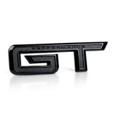 Generic GT emblem front view showing gloss black finish and clean lines