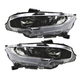 Generic projector headlight pair front view showing fit and finish benefit