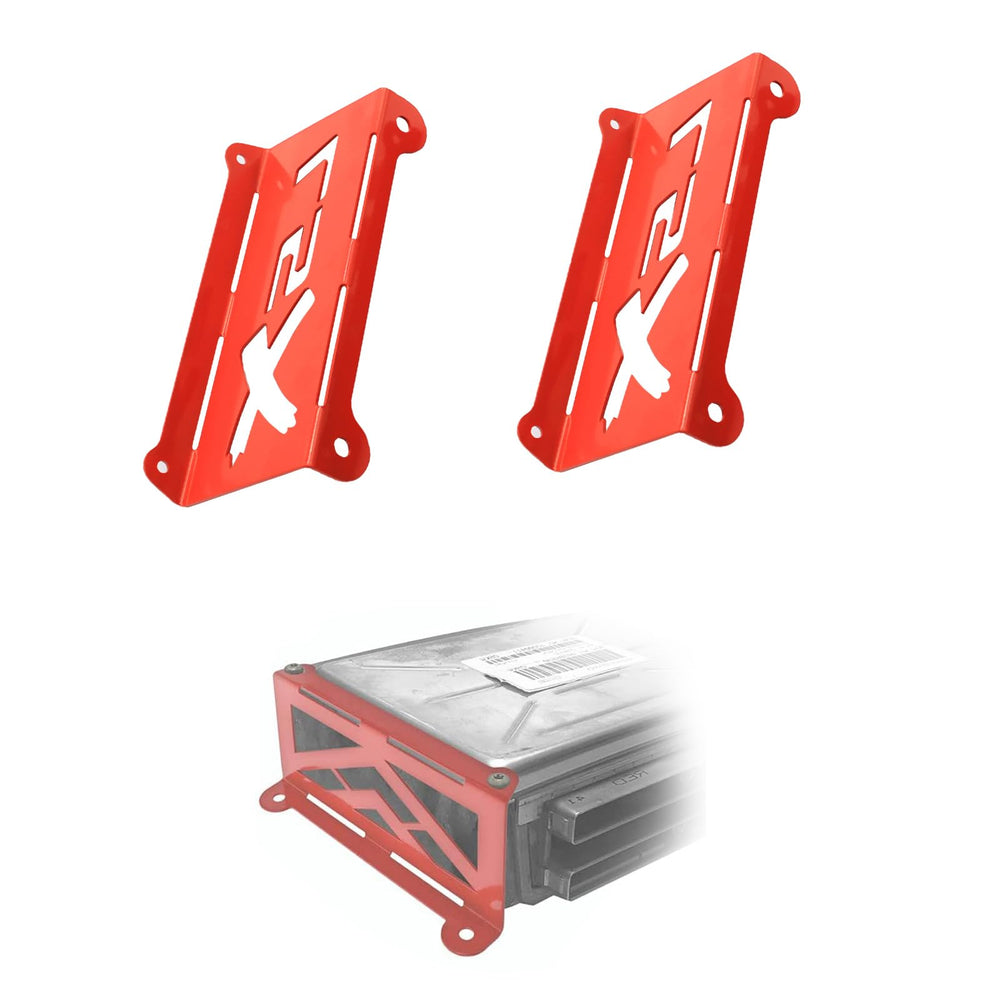 Generic bracket front view showing mounting holes and secure fit benefit