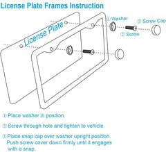 Included hardware and screwdriver with Generic frames for quick, secure installation