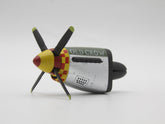 Generic P-51 front view showing Old Crow livery and ready-to-install clip