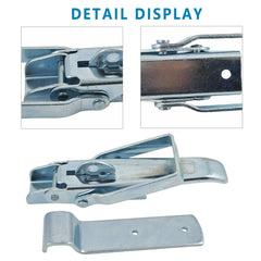 Generic brand latch beside ruler showing 8.27 inch length for accurate sizing
