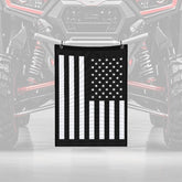 Generic UTV rear mesh front view showing organized storage and quick access