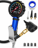 GERCHWAY front view showing chuck and gauge for quick inflation