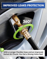GERCHWAY hose with 1/4 inch NPT quick-connect for fast hookup
