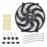 GESEXI front view of 14 inch fan showing compact frame and airflow benefit