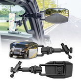GEVINFA front view assembled mirror showing solid construction and improved visibility
