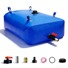 GHOSOONE front view of folded water bladder showing compact portability and handles
