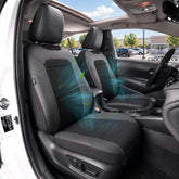GIANT PANDA front view seat cover installed shows tailored fit and protection