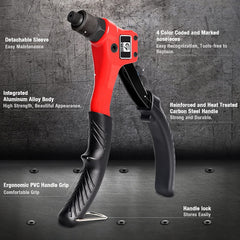 GIANTISAN open case layout with tool, rivets and drill bits for jobsite convenience
