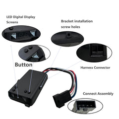 Gihdfer mounted in truck cab demonstrating low-profile, safe placement