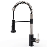 GIMILI faucet front view nickel and black showing modern styling and durability benefit
