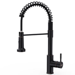 GIMILI front view of oil rubbed bronze faucet showing sleek design and easy reach