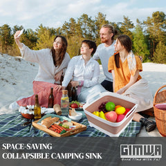GIMWA folded basin flat for compact storage, saves cabinet and RV space
