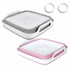 GIMWA front view of two-basin set showing compact storage benefit