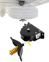 Gledewen front assembly showing compact winch for secure spare storage