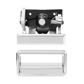 Gledewen front view of chrome tailgate handle and bezel showing fit and shine