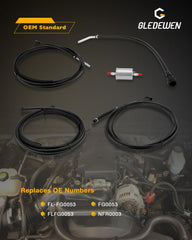 Gledewen fuel filter closeup showing brand filter for cleaner fuel delivery