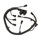 Gledewen harness front overview showing complete direct-fit layout and easy replacement
