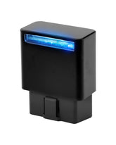 Gledewen RA003 front view showing compact black OBD-II module, easy plug-and-play benefit