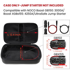 Gleegi interior with molded compartments securing the NOCO jump starter