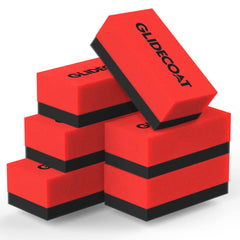 Glidecoat front packaging showing six applicator sponges and clear branding, easy handling benefit
