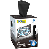 GLIMGLINT boxed pack front showing dispenser and easy grab access for fast cleanups