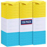 GLIMGLINT front pack of 150 microfiber cloths showing quantity and size benefit