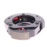 Glixal front view clutch shoe showing fit and mount, improves reliability