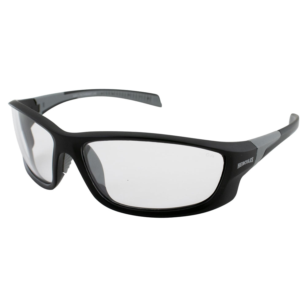 Global Vision Hercules-5 front view showing full coverage and sleek black frame for protection