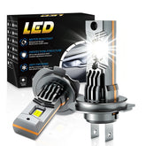 GLOWBRI front view of H7 bulbs showing compact design and quick fit