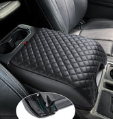 GLOYLEIX front view of center console cover showing clean OEM-like look and protection