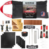 GlueTread kit front view showing contents and durable bag, ideal for trail readiness