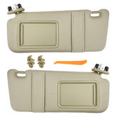 GlymXia front visors in beige showing full package and contents benefit clear replacement