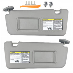 GlymXia front view of gray visor pair showing fit and finish, easy replacement