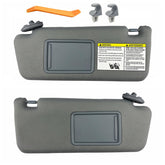 GlymXia visors front view showing factory fit and clean gray finish for improved visibility