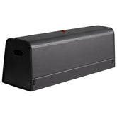 GMQ trunk organizer front view showing organized storage and capacity benefit