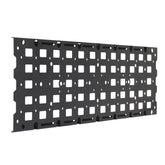 Go Rhino! gear plate front view showing mounting holes and durable textured finish for organized storage