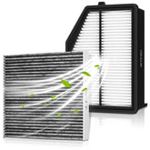 GoaMotors front view of engine and cabin filters showing both components and correct fitment
