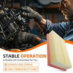 GoaMotors engine filter pleated media close-up for improved intake protection