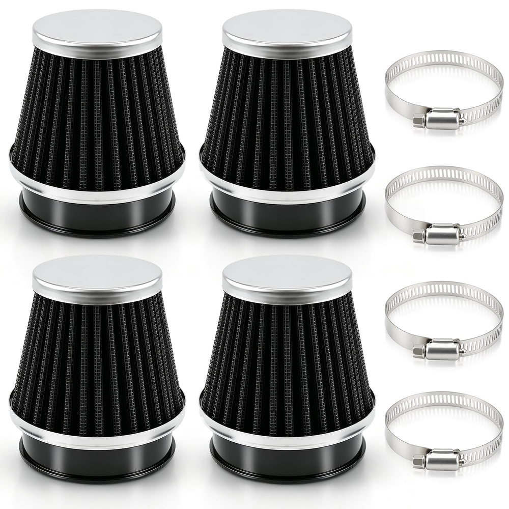 GoaMotors pod filter front view showing shape and finish for easy fit