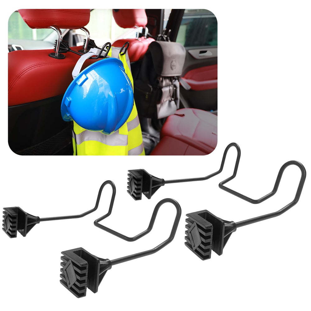 GODLIY front view of two-piece hard hat holder showing compact design and easy install benefit