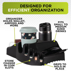 Go Gear top view showing two compartments and coin slots for neat storage