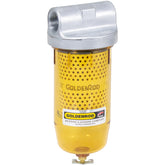 GOLDENROD front view showing full filter assembly and fittings for durable protection