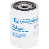 GOLDENROD front canister showing label and inlet, clear protection