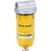 Goldenrod top cap with 3/4" NPT fittings showing durable die-cast construction and secure connection