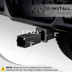 GOLDY TRAILERHITCH installed in vehicle receiver showing quick insert-and-pin benefit