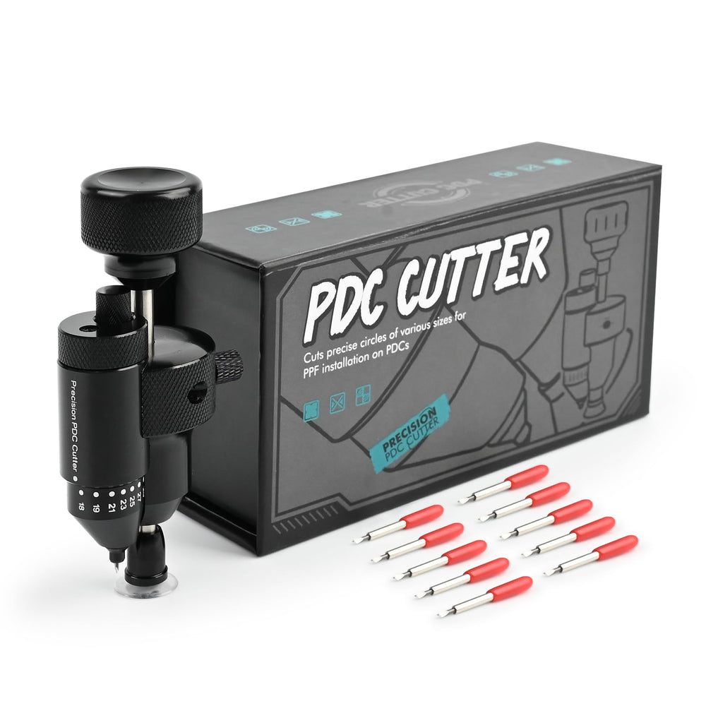 Gomake front view showing compact cutter and benefits for precise sensor holes