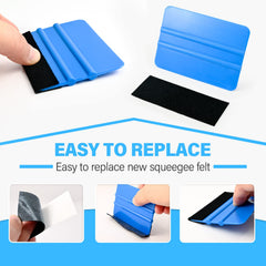 Gomake squeegee held to show anti-slip grip for safer control