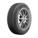 Goodyear Assurance Finesse front view showing full tread and sidewall, highlighting quiet ride benefit
